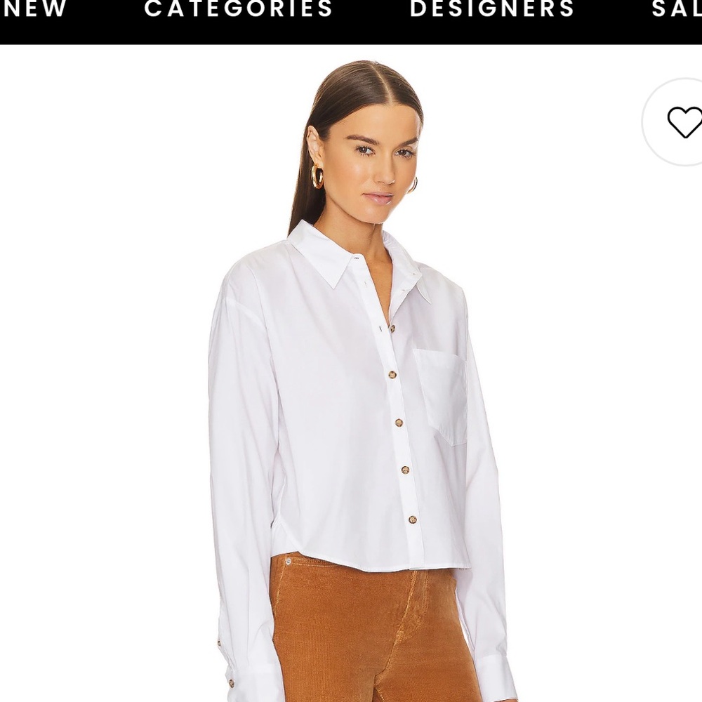 Veronica Bear White Button Down